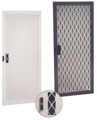 Metal security screen doors