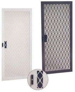 Aluminum security sliding screen door