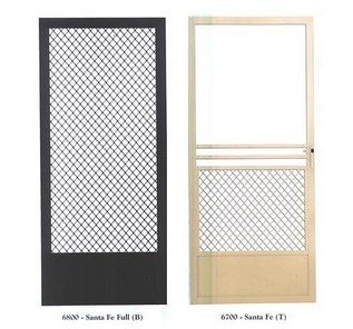 White Aluminum Security Door - Screen Door in Harbor City, CA