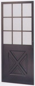 Brown Aluminum screen door